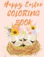 Happy Easter Coloring Book.Stunning Mandala Eggs Coloring Book For Teens And Adults, Have Fun While Celebrating Easter With Easter Eggs. - Preview