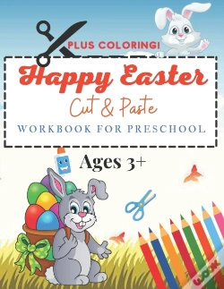 Capa do artigo Happy Easter Cut And Paste Workbook For Preschool