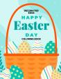 Happy Easter Day Decorated Eggs Coloring Book - Preview