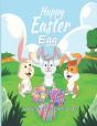 Happy Easter Egg Coloring Book For Kids Ages 4 And Up - Preview