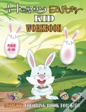 Capa do artigo Happy Easter Kids Workbook For Kids Age 4-6