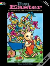 Happy Easter Stained Glass Coloring Book
