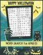 Happy Halloween Word Search For Adults - Preview