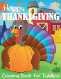 Happy Thanksgiving Coloring Book For Toddlers - Preview