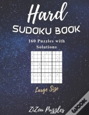 Capa do artigo Hard Sudoku Book 160 Puzzles With Solutions Large Size Puzzle Lover Amazing For Fun Challenge Trips Vacation Free Time Promotes Thinking Skill Brain Cells Keeps Mind Sharp Improves Memory
