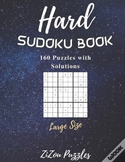 Capa do artigo Hard Sudoku Book 160 Puzzles With Solutions Large Size Puzzle Lover Amazing For Fun Challenge Trips Vacation Free Time Promotes Thinking Skill Brain Cells Keeps Mind Sharp Improves Memory