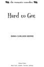Hard To Get - Preview
