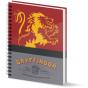 Harry Potter Gryffindor Caderno A4 Papel Quadriculado, Vermelha - Preview