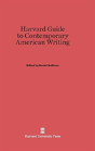 Harvard Guide To Contemporary American Writing - Preview