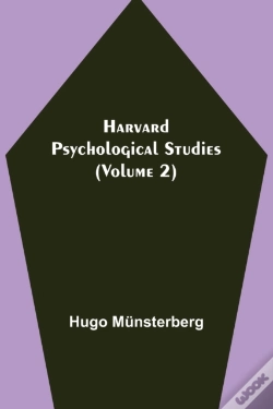 Capa do artigo Harvard Psychological Studies (Volume 2)