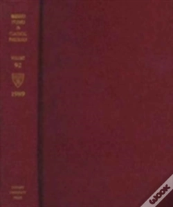 Capa do artigo Harvard Studies In Classical Philology, Volume 92