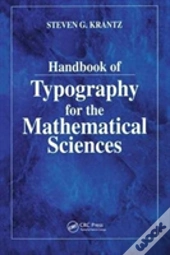 Hdbk Of Typography For Mathl Scis