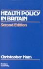 Health Policy In Britain - Preview