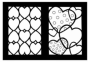 Hearts Stained Glass Coloring Book - Preview