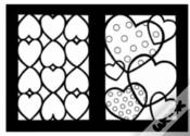 Capa do artigo Hearts Stained Glass Coloring Book