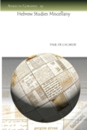 Capa do artigo Hebrew Studies Miscellany
