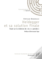 Capa do artigo Heidegger Et Sa Solution Finale ; Essai Sur La Violence De « La » « Pensée »