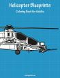 Helicopter Blueprints Coloring Book For Adults - Preview