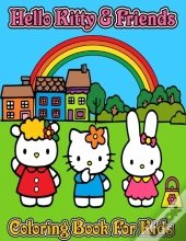 Hello Kitty & Friends Coloring Book For Kids