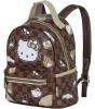 Hello Kitty Squares Mochila Heady Pequena, Marrom - Preview