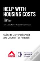 Help With Housing Costs: Volume 1