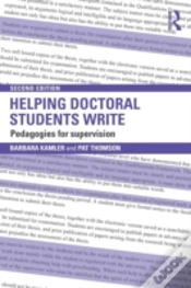 Capa do artigo Helping Doctoral Students Write
