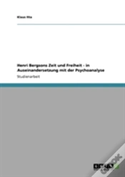 Capa do artigo Henri Bergsons Zeit  Und Freiheit - In Auseinandersetzung Mit Der Psychoanalyse