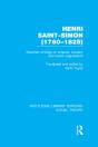 Henri Saint-Simon, (1760-1825) (Rle Social Theory) - Preview
