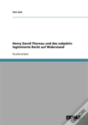 Capa do artigo Henry David Thoreau Und Das Subjektiv Legitimierte Recht Auf Widerstand