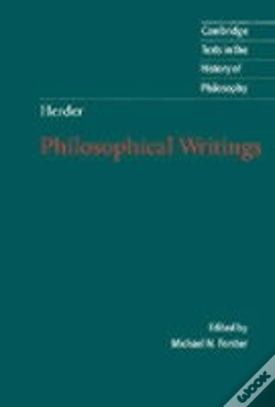 Capa do artigo Herder: Philosophical Writings