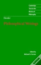 Capa do artigo Herder: Philosophical Writings