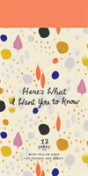 Here'S What I Want You To Know - Preview