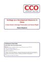 Heritage As A Development Resource In China: A Case Study In Heritage Preservation And Human Rights - Preview