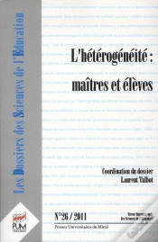 Capa do artigo Heterogeneite Maitres Et Eleves