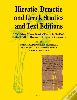 Capa do artigo Hieratic, Demotic And Greek Studies And Text Editions
