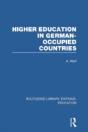 Higher Education In German Occupied Countries (Rle Edu A) - Preview