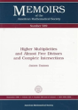 Higher Multiplicities And Almost Free Divisors And Complete Intersections - Preview