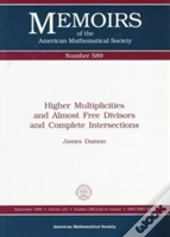 Higher Multiplicities And Almost Free Divisors And Complete Intersections