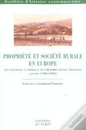 Histoire Capes/Agregation; Propriete Et Societe Rurale En Europe