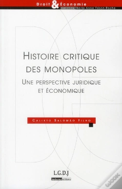 Capa do artigo Histoire Critique Des Monopoles