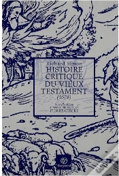 Capa do artigo Histoire Critique Du Vieux Testament