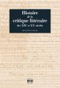 Histoire De La Critique Litteraire Des Xix Et Xxe Siecles - Preview
