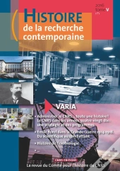 Histoire De La Recherche Contemporaine Tome V-1