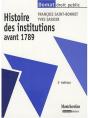 Histoire Des Institutions Avant 1789 (3e Édition) - Preview