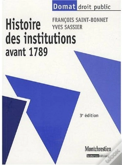 Capa do artigo Histoire Des Institutions Avant 1789 (3e Édition)