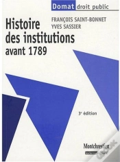 Capa do artigo Histoire Des Institutions Avant 1789 (3e Édition)
