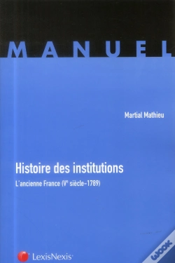 Capa do artigo Histoire Des Institutions Publiques