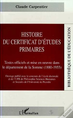 Capa do artigo Histoire Du Certificat D'Etudes Primaires