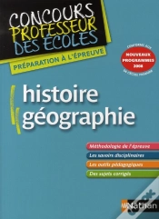 Capa do artigo Histoire-Géographie ; Concours Professeur Des Écoles (Édition 2008)