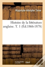 Capa do artigo Histoire Litt Anglaise T.1 Edition 1866 1878